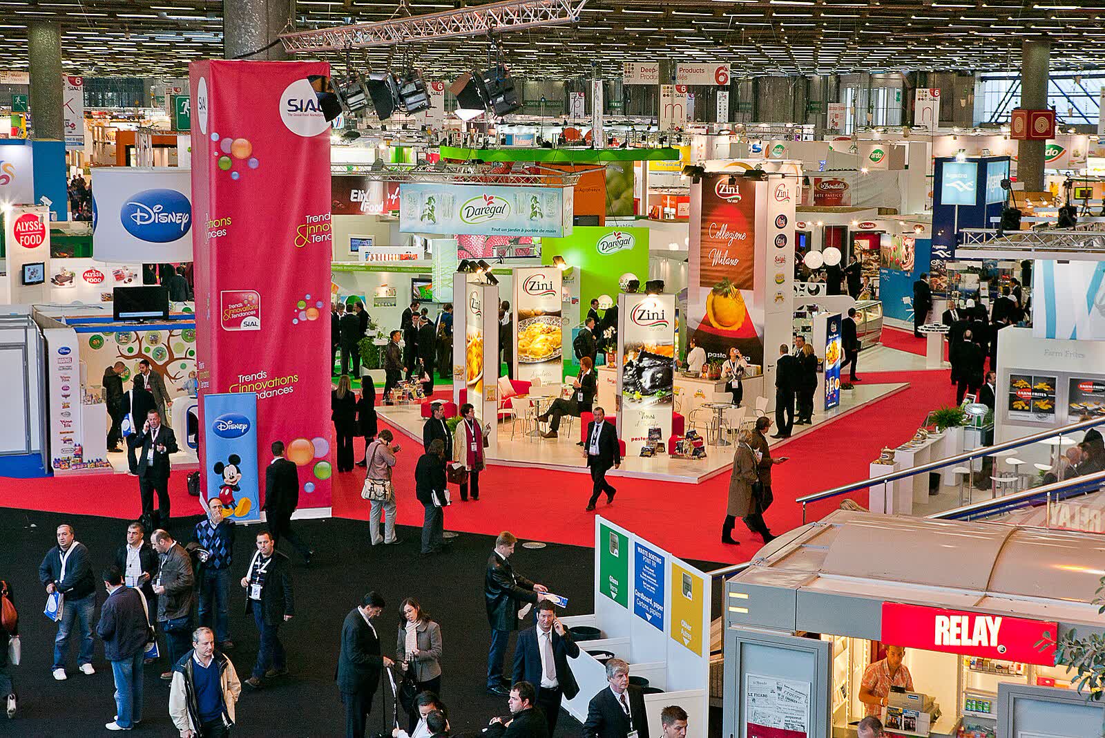 Paris trade-show floor