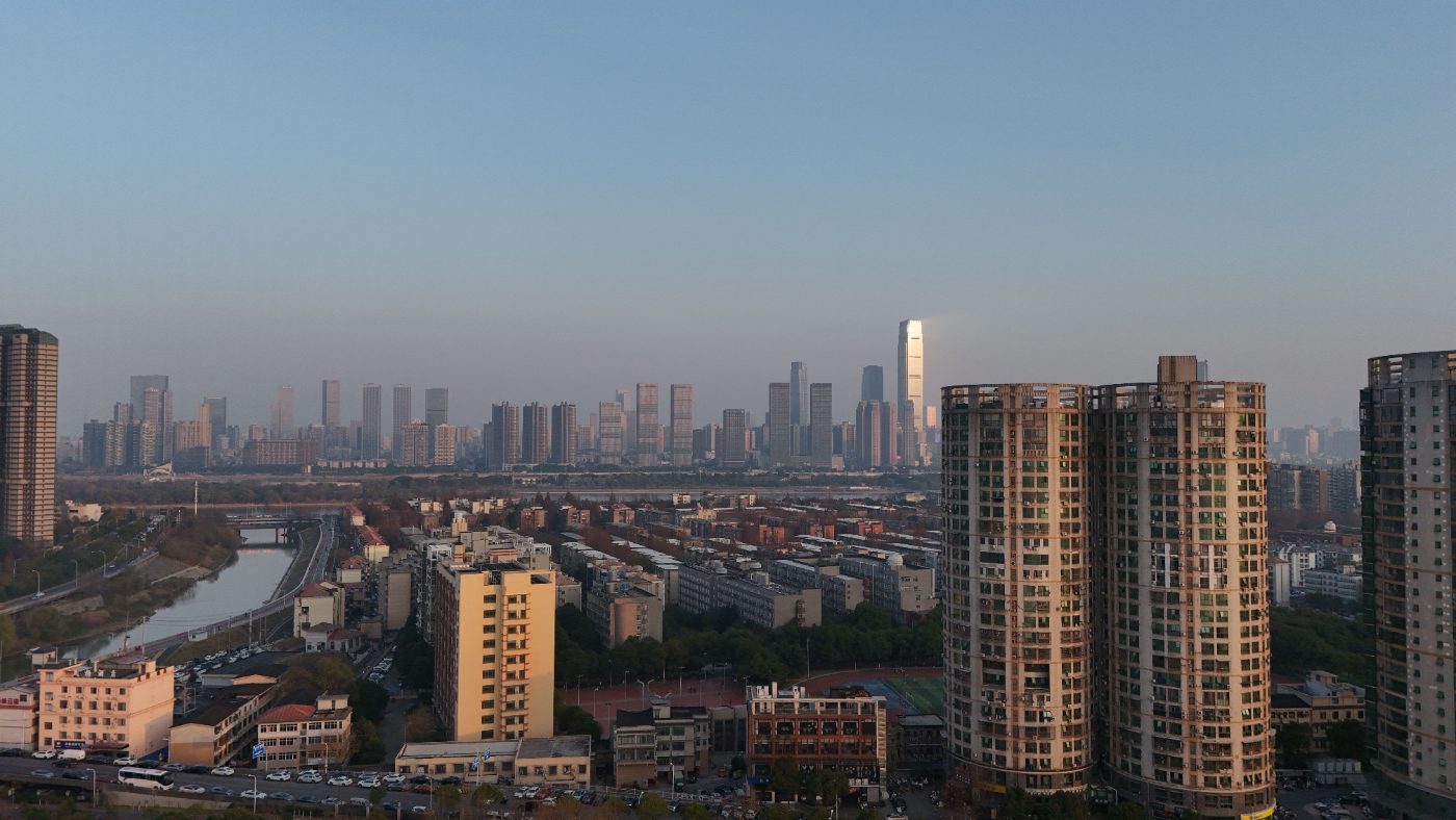 Explore the modern skyline of Changsha, China, showcasing tall skyscrapers and urban architecture in a clear daylight view.